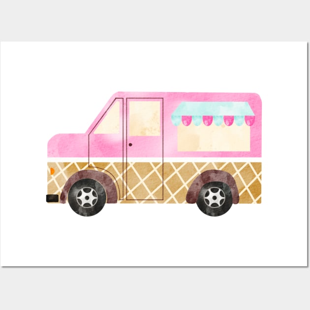 ice cream truck Wall Art by MutchiDesign